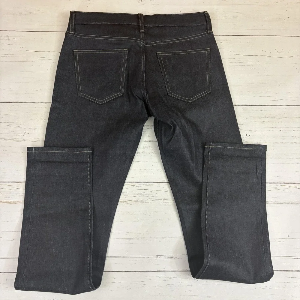 Uniqlo Selvedge Skinny Jeans Mens 29x32 Dark Blue Stretch Denim NEW NWT